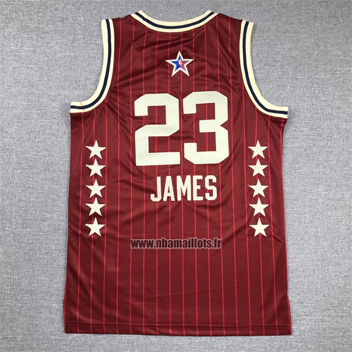 Maillot Enfant All Star 2024 Los Angeles Lakers LeBron James NO 23 Rouge